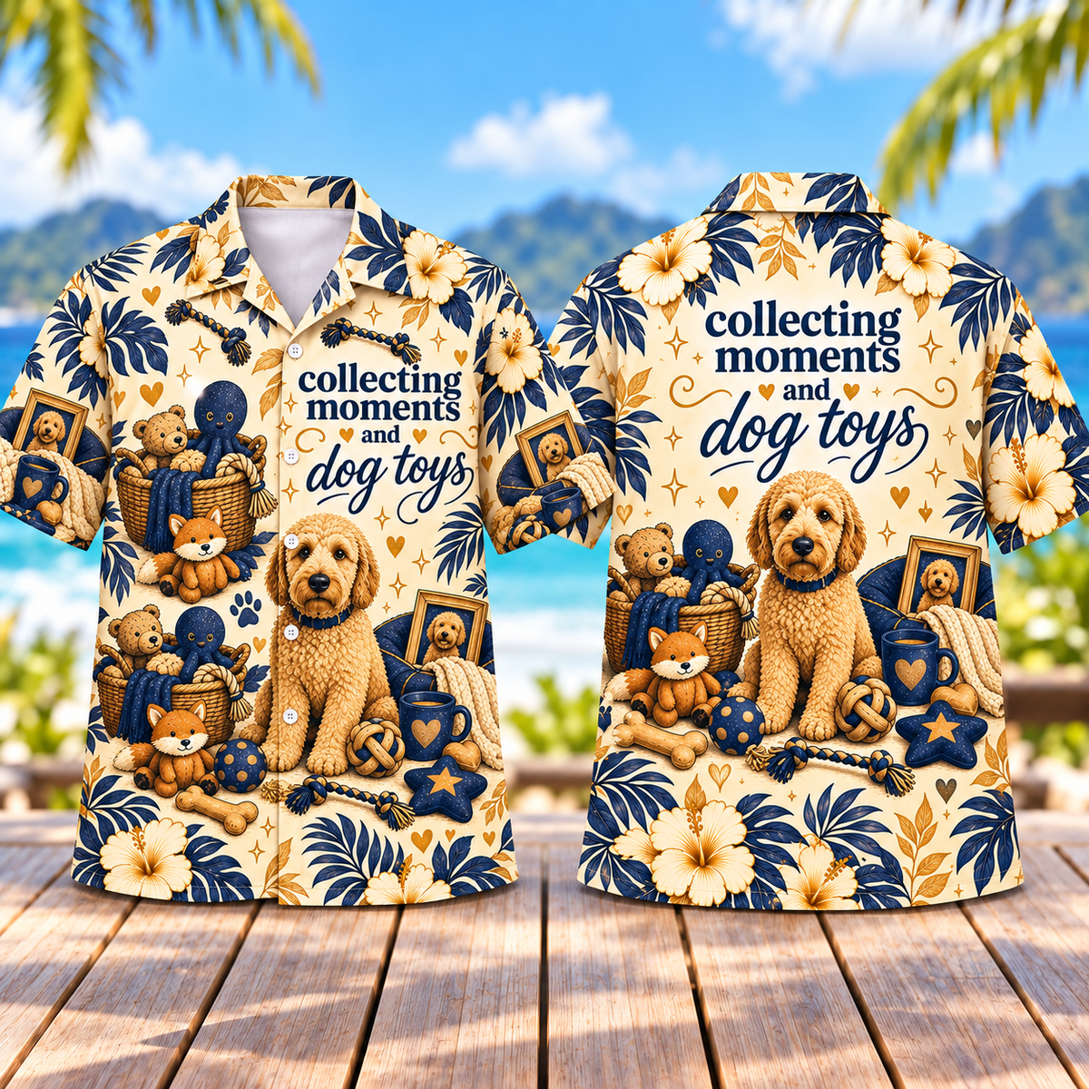 Collecting Moments and Dog Toys Hawaiian Shirt