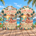 Some Girls Are Just Born With the Beach in Their Souls Hawaiian Shirt